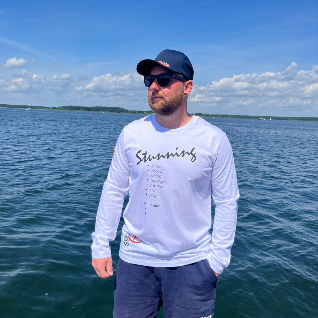 Sea Scouts Fleesensee Langarmshirt Herren Weiß – Produktansicht 1