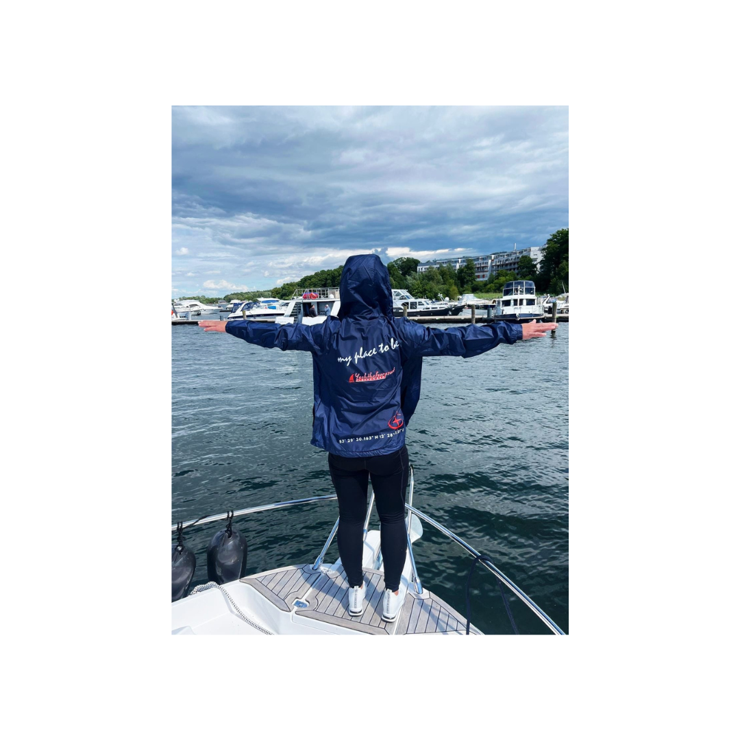 Sea Scouts Fleesensee Regenjacke Unisex Dunkelblau – Produktansicht 4