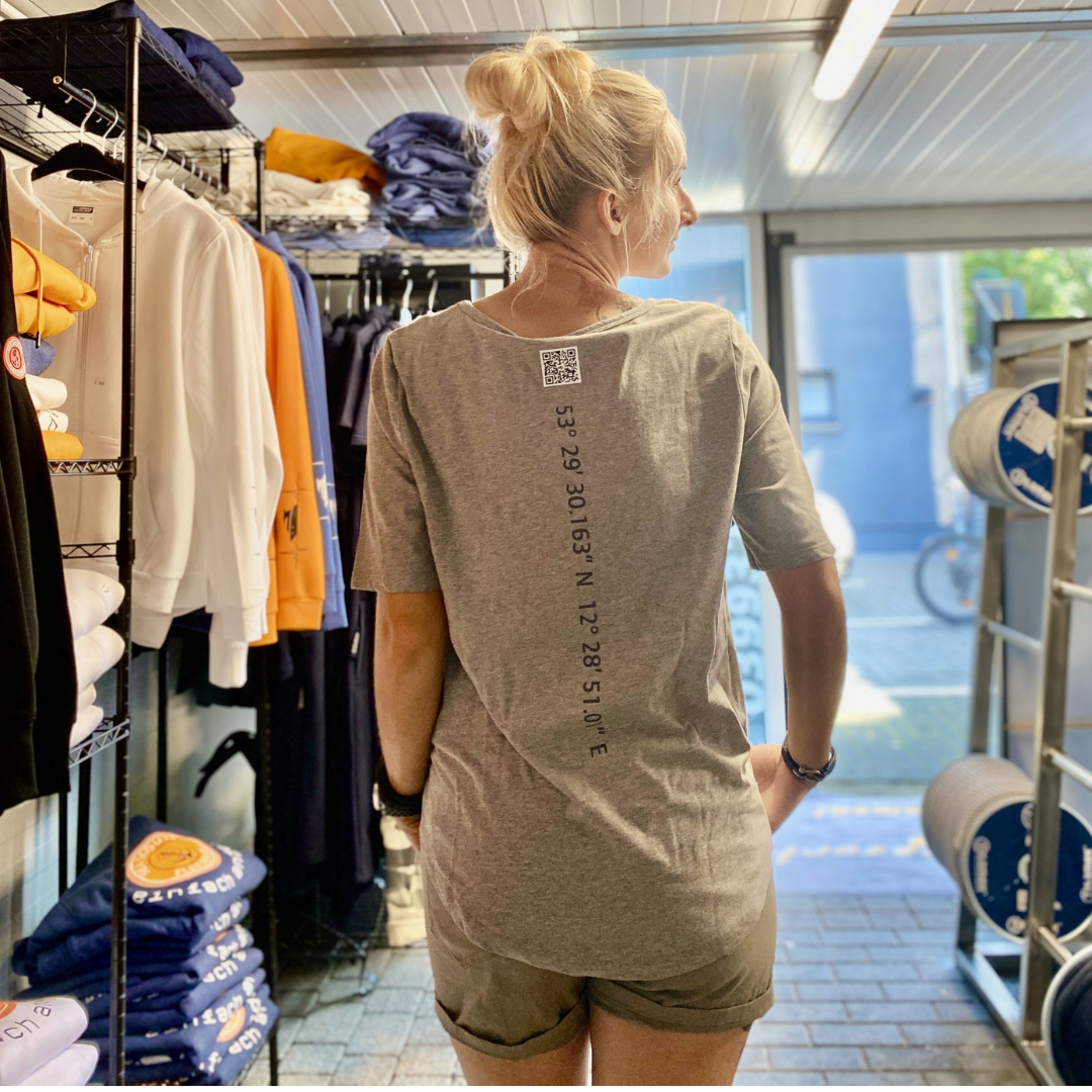 Sea Scouts Fleesensee T-Shirt Damen Grau Harbor Warriors – Produktansicht 2