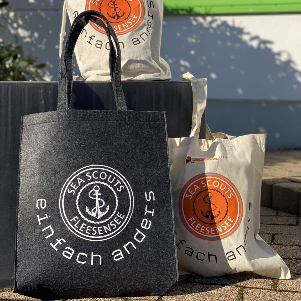 SEA SCOUTS Filztasche Anthrazit – Fleesensee Edition