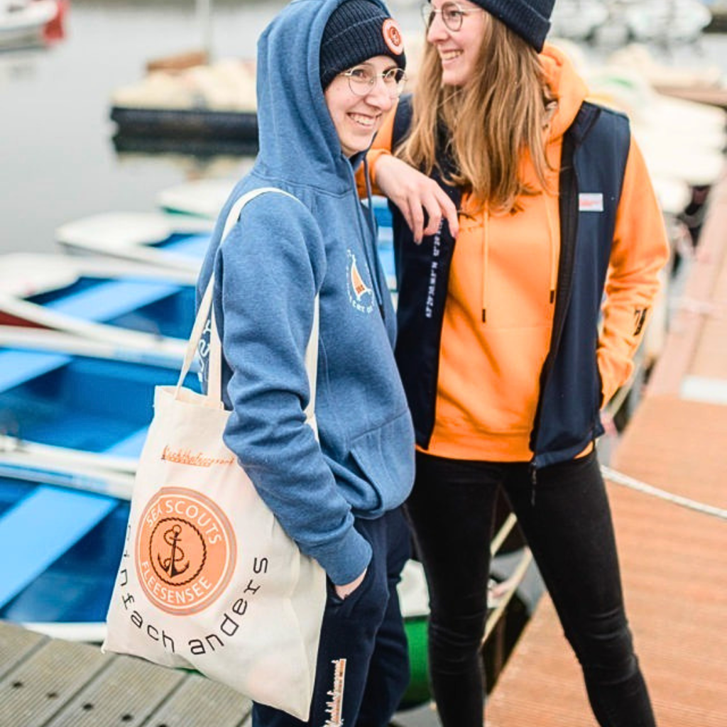 SEA SCOUTS Stofftasche Beige – Fleesensee Edition
