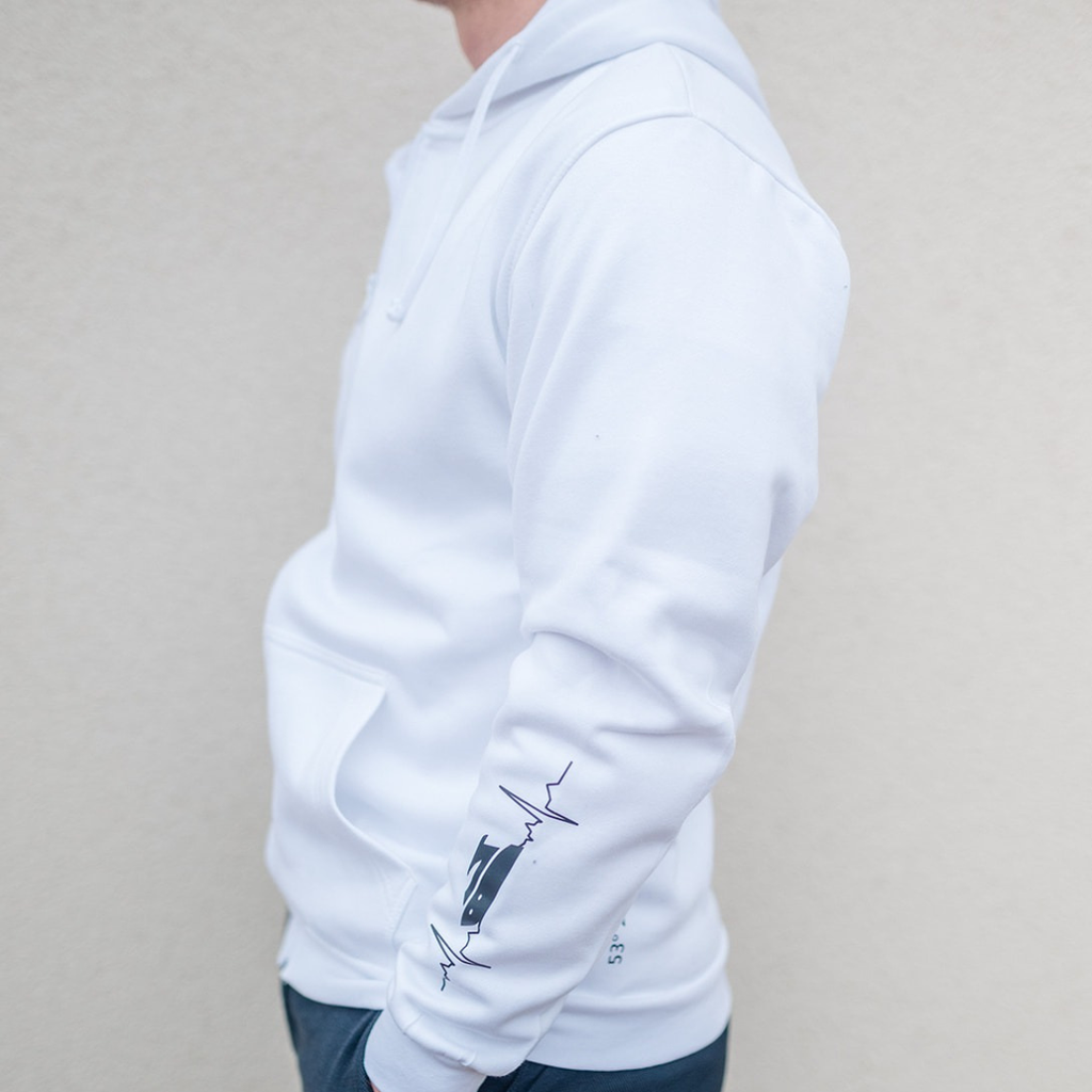 SEA SCOUTS Herren-Hoodie Weiß – Fleesensee Edition