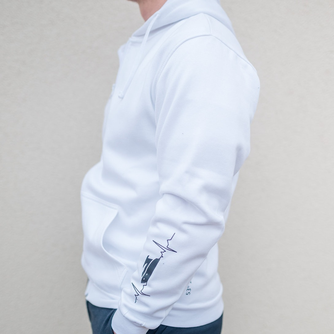 SEA SCOUTS Herren-Hoodie Weiß – Fleesensee Edition