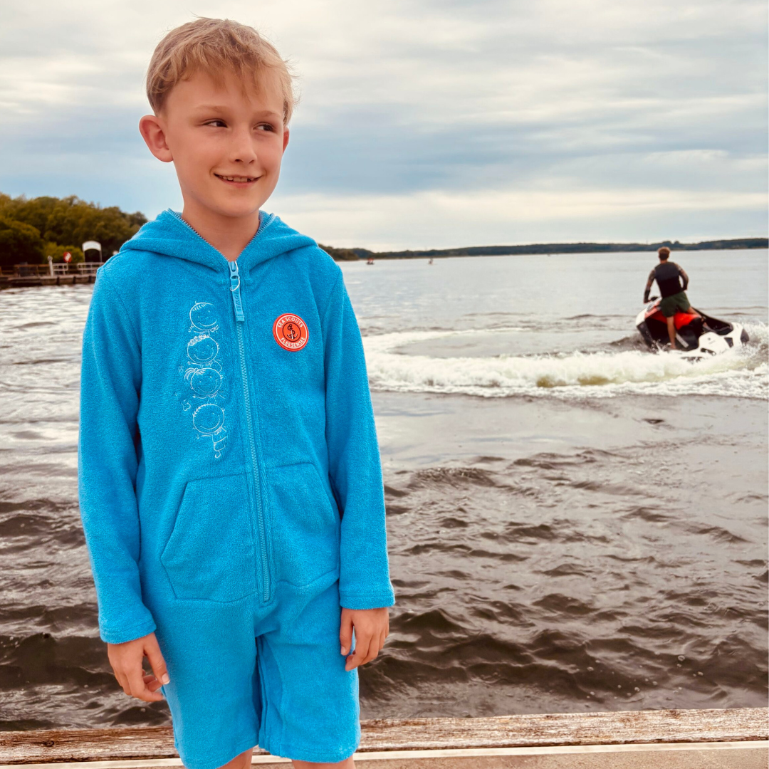 Sea Scouts Fleesensee Jumpsuit Kinder Blau – Produktansicht 1