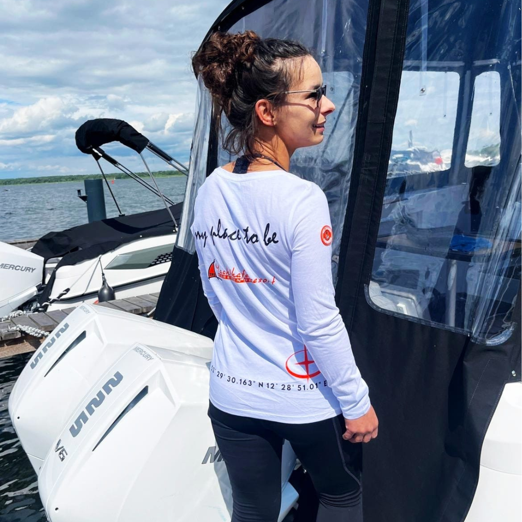 Sea Scouts Fleesensee Langarmshirt Damen Weiß – Produktansicht 1