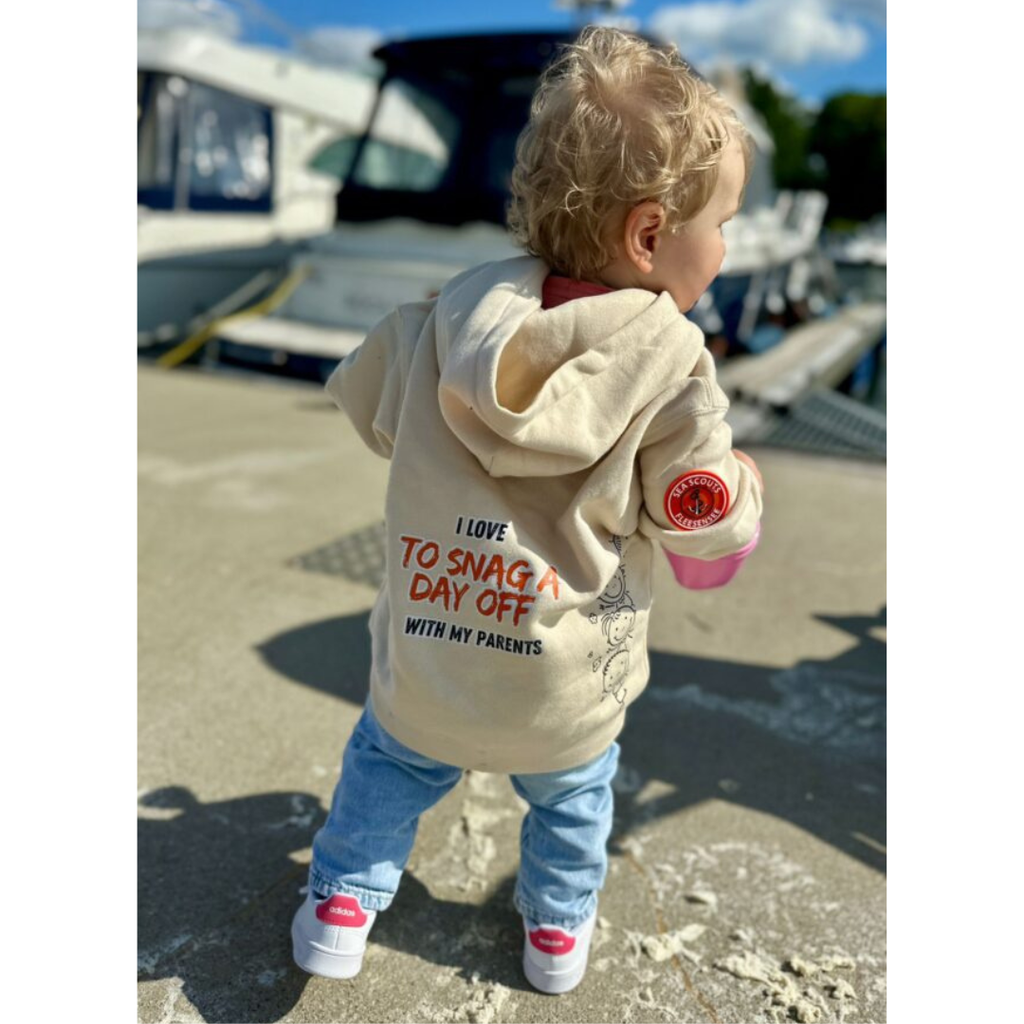 Sea Scouts Fleesensee Hoodie Kinder Beige – Produktansicht 4