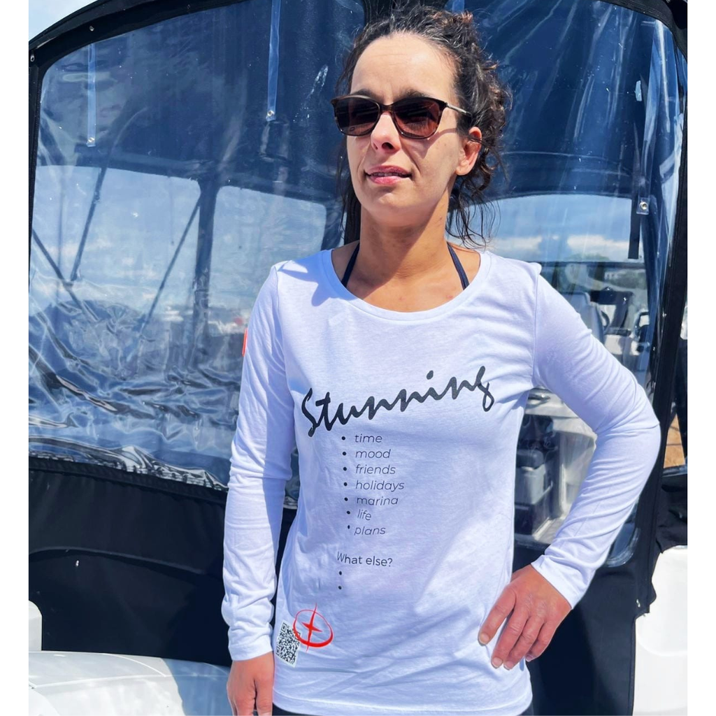 Sea Scouts Fleesensee Langarmshirt Damen Weiß – Produktansicht 2