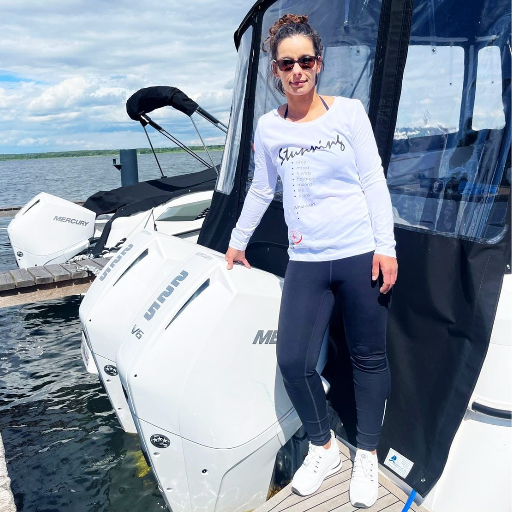 Sea Scouts Fleesensee Langarmshirt Damen Weiß – Produktansicht 3