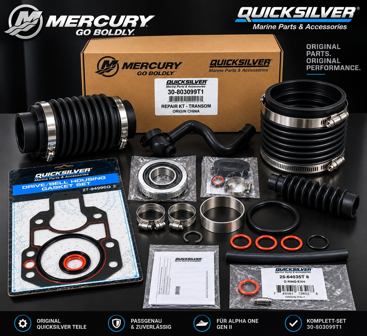 Mercury Reparatur Kit Transom 803099T1 – für Mercruiser Alpha One Gen 2