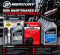 Mercury Service Kit 100h – 75–115 PS Four Stroke (1,7l) | S/N 1B366823–2B094995 | Original Teile