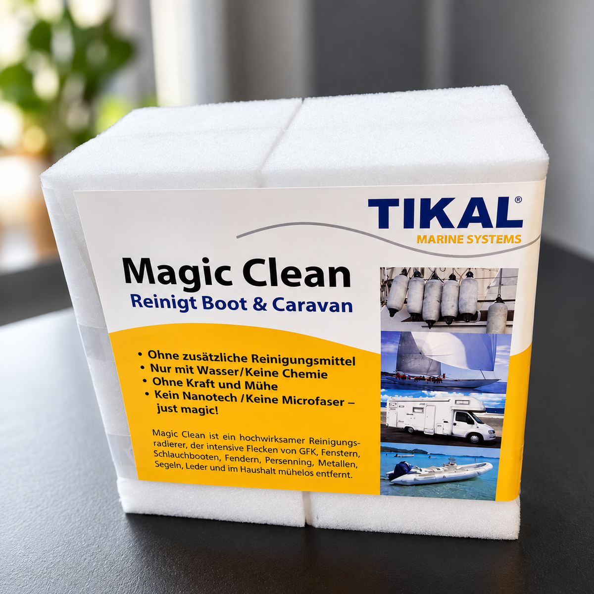 Magic Clean Zauberschwamm 4er – Schmutzradierer für GFK, Kunststoff & mehr