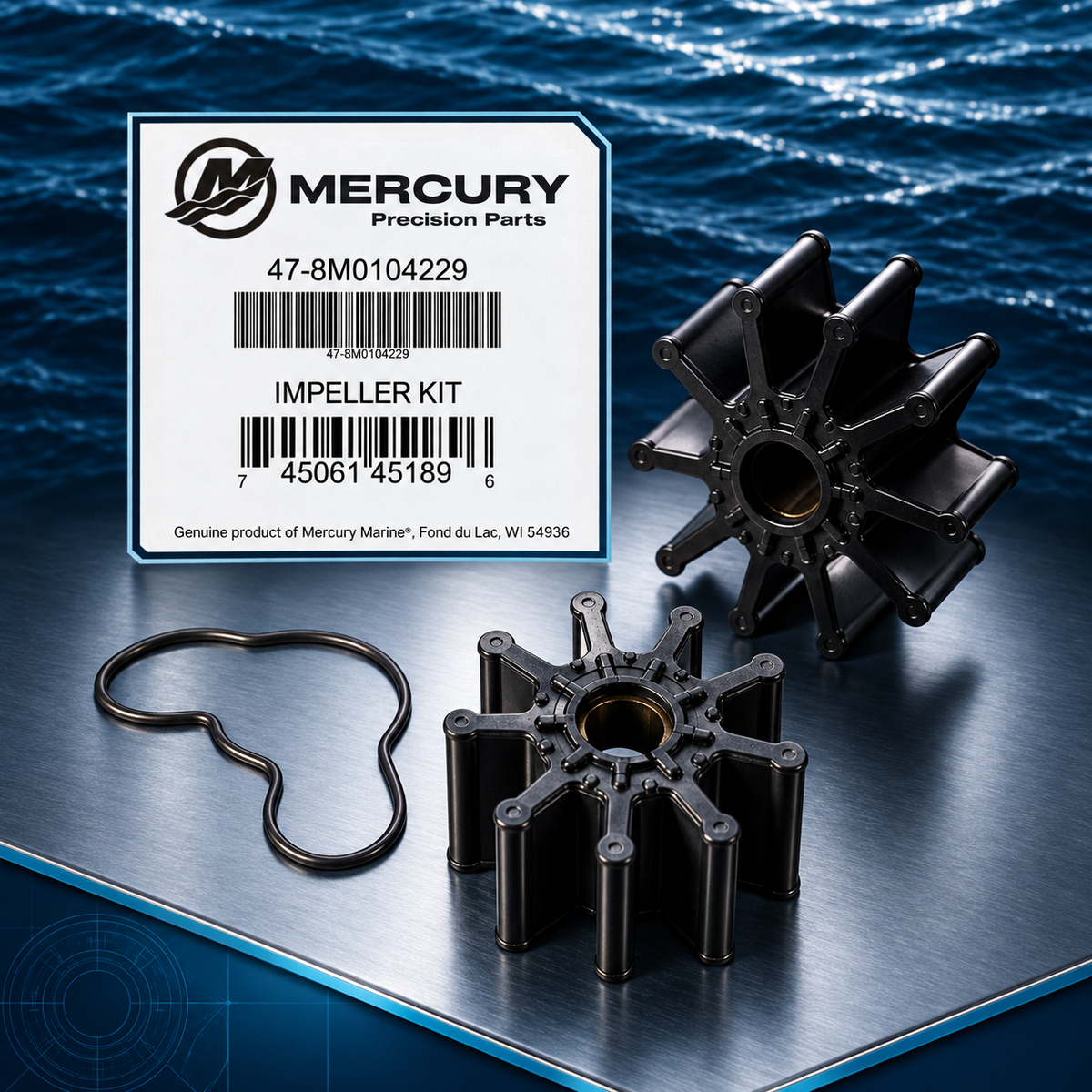 Quicksilver Impeller Kit – MerCruiser V6 & V8 | Art. 8M0104229