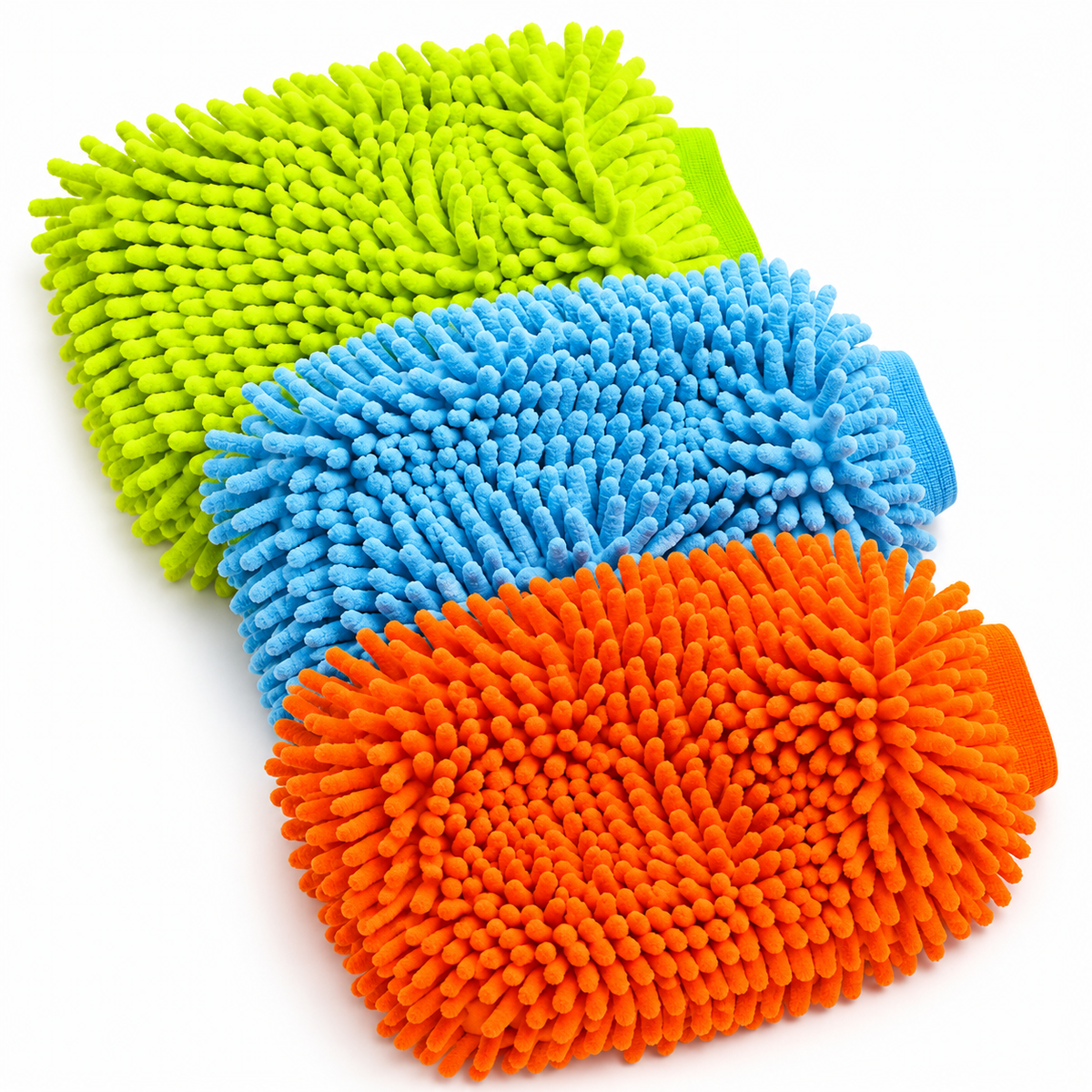 Microfaser Waschhandschuh für Boot & Yacht – Orange, Gelb oder Blau
