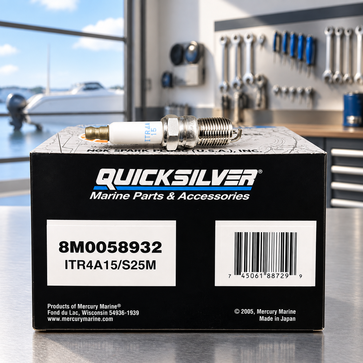 Quicksilver Zündkerze ITRA15 – Mercury Außenborder | Art. 8M0058932 / 8M2018369