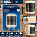 Aqua Signal Serie 41 Hecklaterne weiß 12V für Boote und Yachten