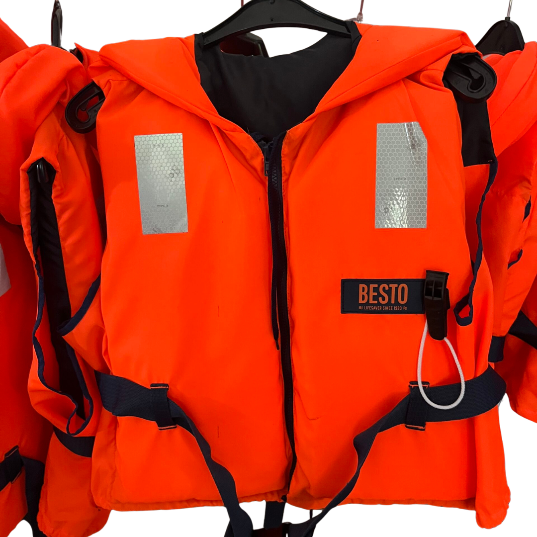 Besto und Talamex 100N Rettungsweste in Detailansicht