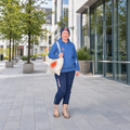 SEA SCOUTS Damen-Hoodie Jeansblau – Fleesensee Edition