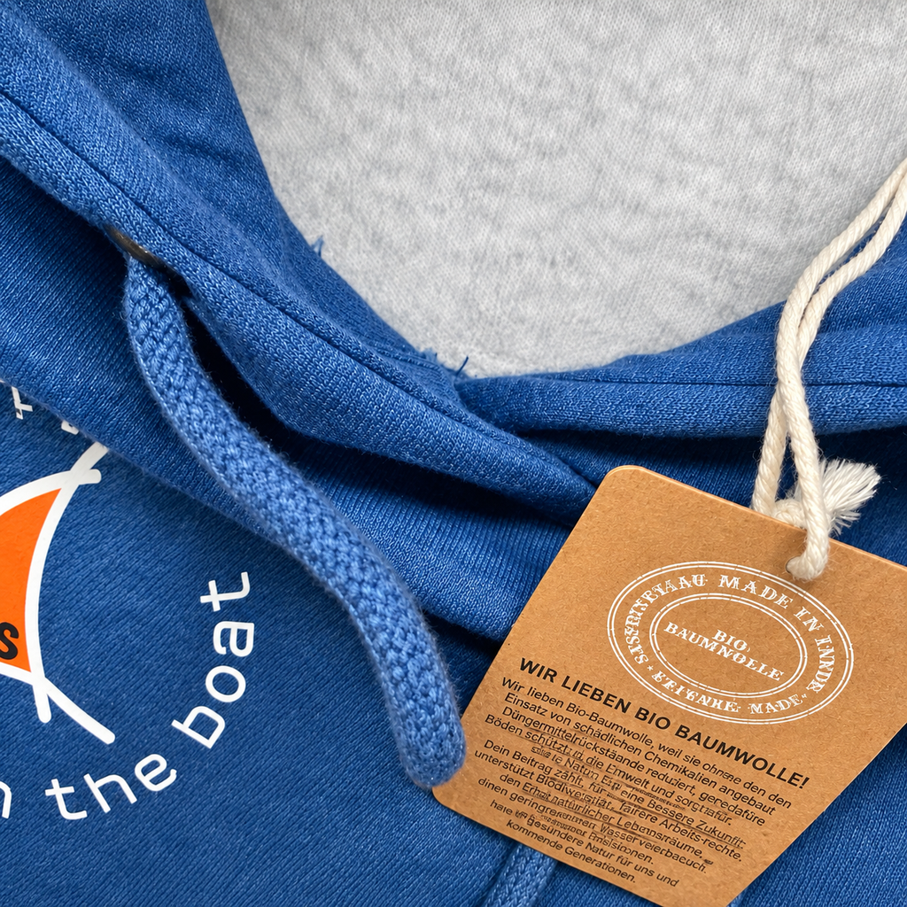 SEA SCOUTS Damen-Hoodie Jeansblau – Fleesensee Edition