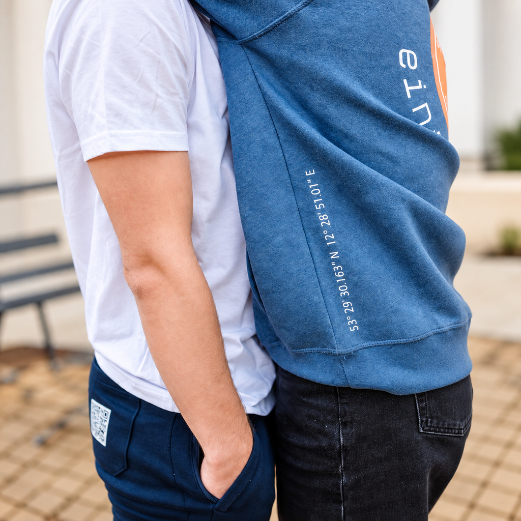 SEA SCOUTS Damen-Hoodie Jeansblau – Fleesensee Edition