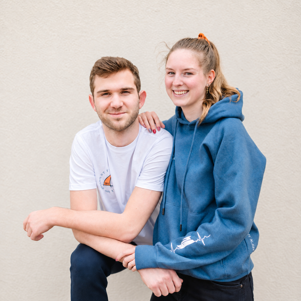 SEA SCOUTS Damen-Hoodie Jeansblau – Fleesensee Edition