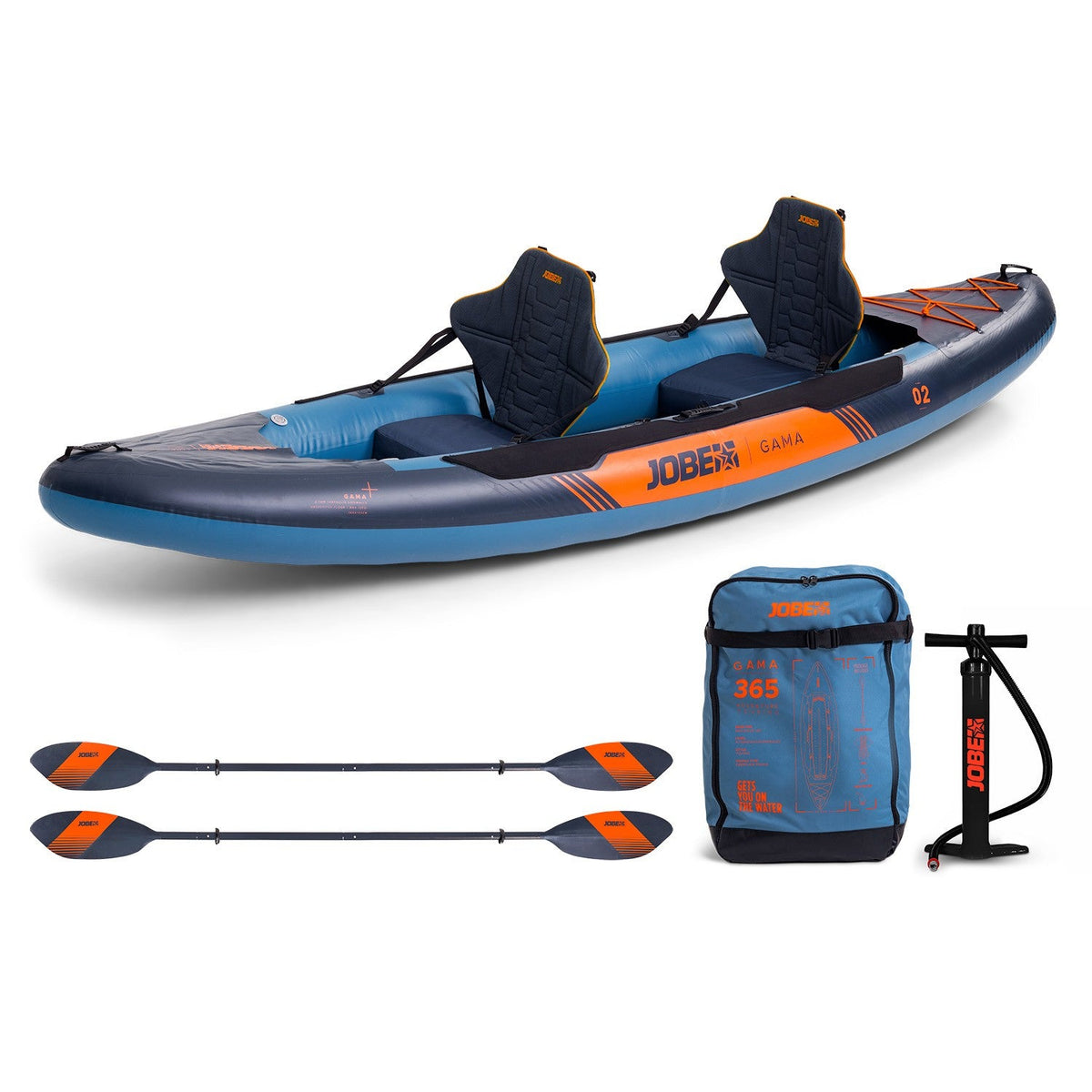 JOBE Gama Inflatable Kayak Package für zwei Personen – Vorführware