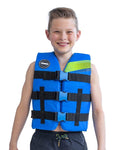 JOBE Nylon Kinderschwimmweste Blau 50N für Kinder 30 bis 40 kg