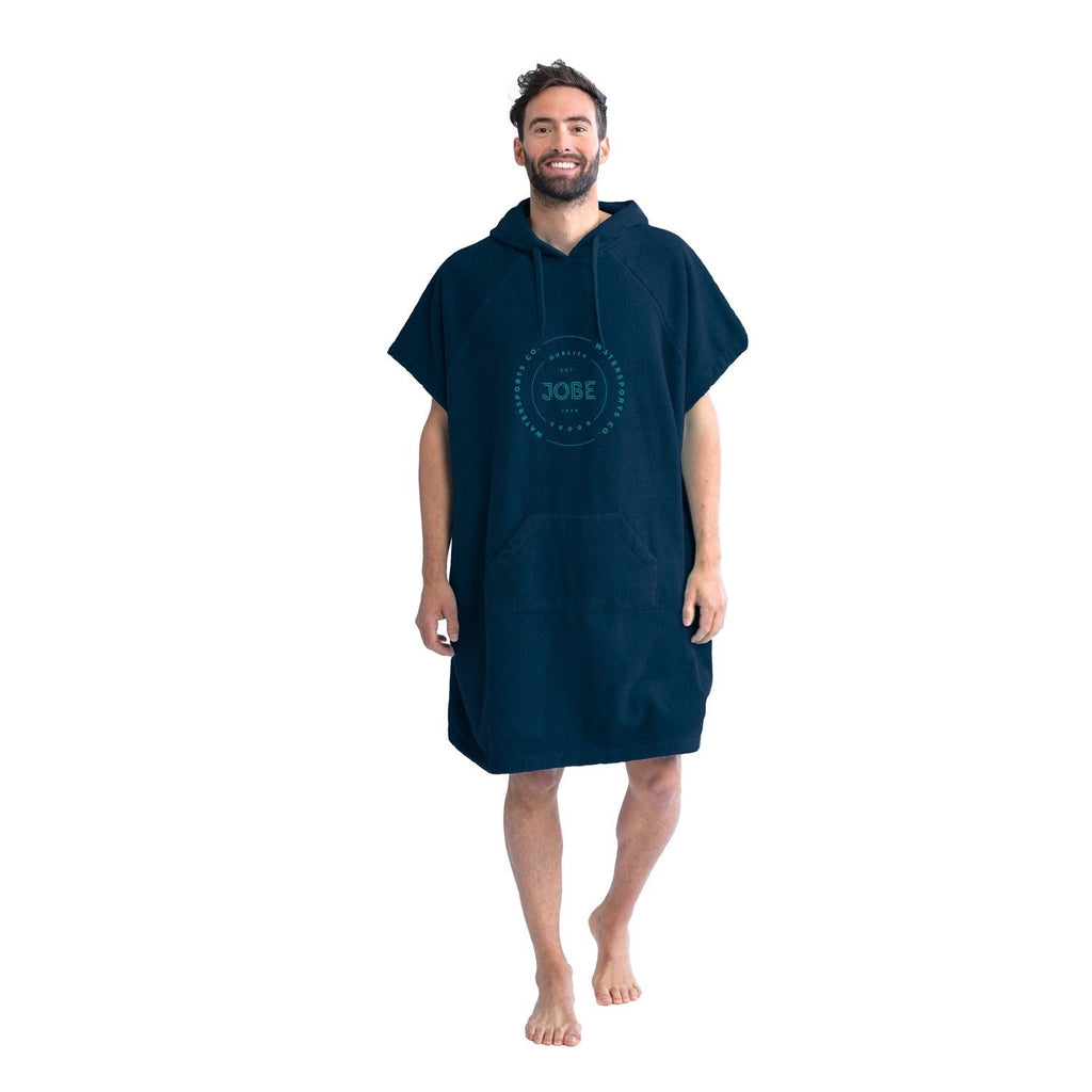 JOBE Poncho Unisex Dunkelblau – schnell trocknend, One-Size