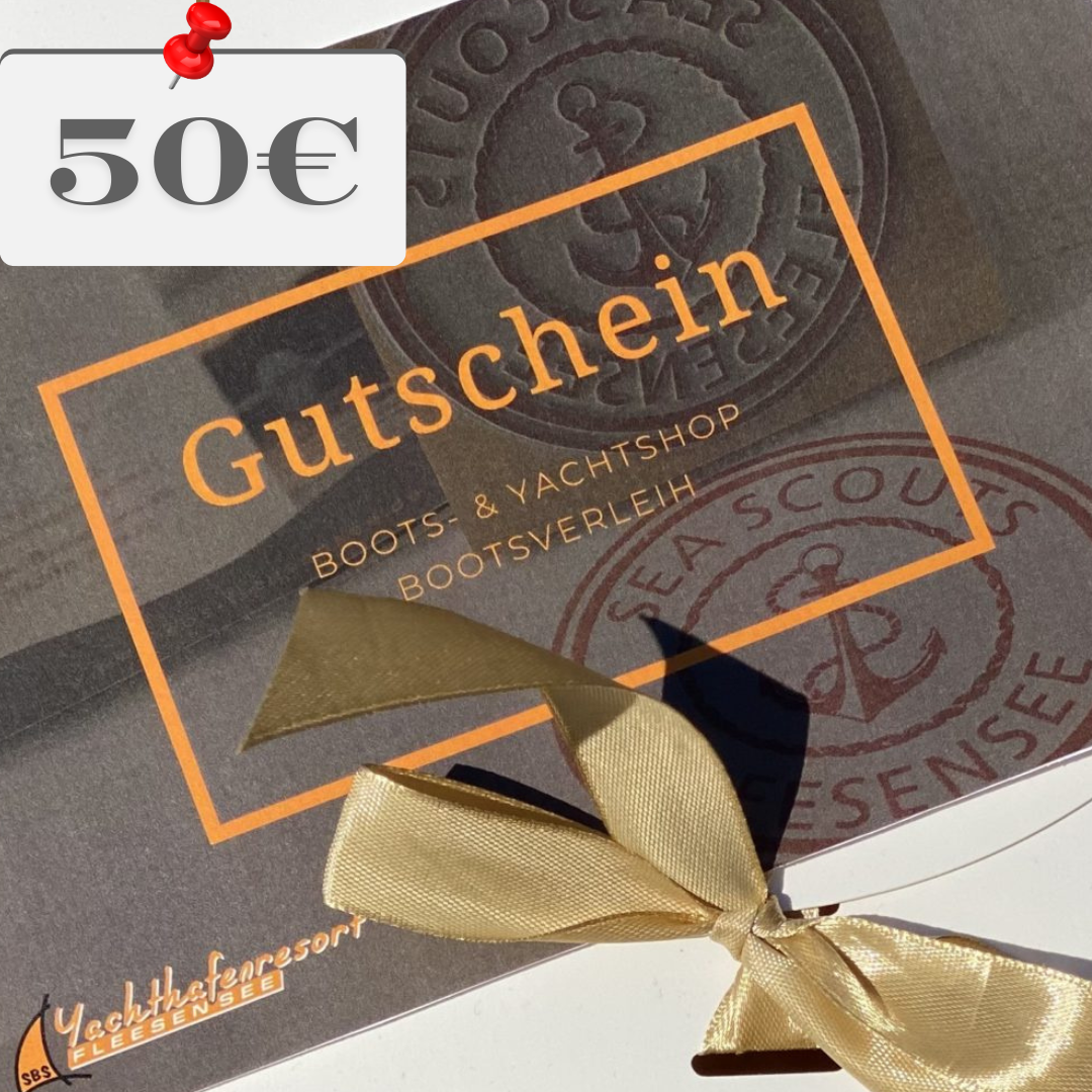 50 Euro Gutschein von SBS Fleesensee für Wassersport und Yachthafenresort