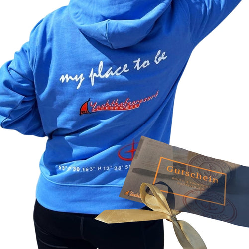 SEA SCOUTS Fleesensee Gutscheinbox Hoodie+ mit Hoodie und 15 Euro Gutschein