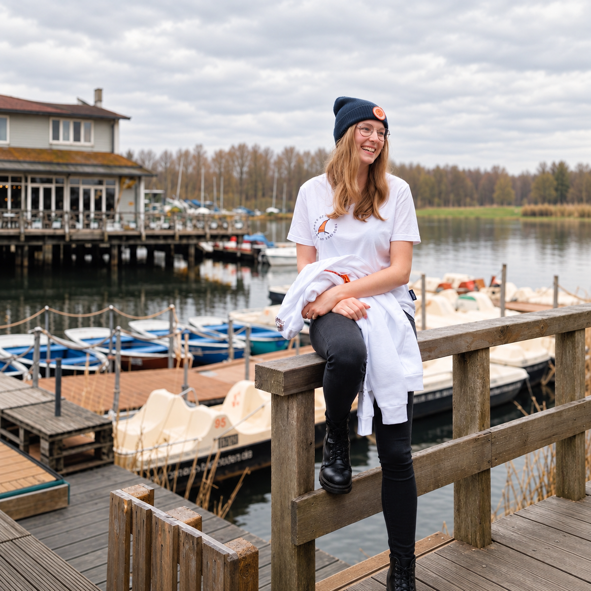 SEA SCOUTS T-Shirt Damen Weiß – Fleesensee Edition